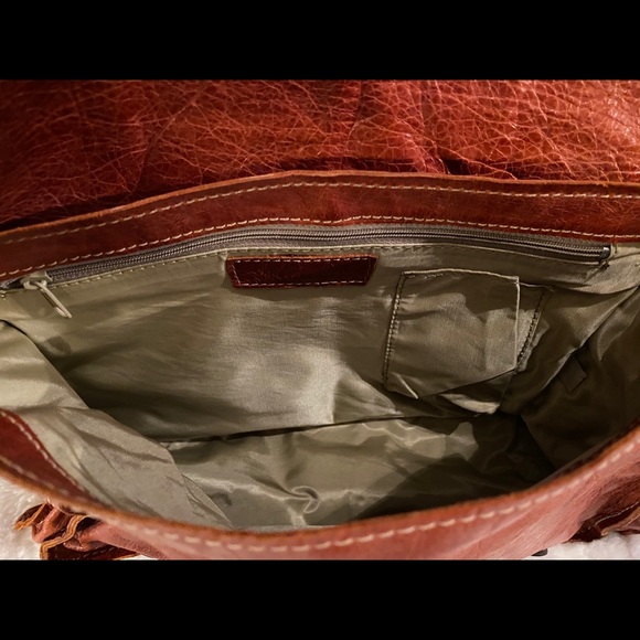 Francesco Biasia Leather Boho Style Shoulder Bag - Picture 7 of 14